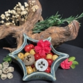 Ceramic star dish made by artist Kim Koehler perfect for tea light candles, trinkets, or as a small serving dish.